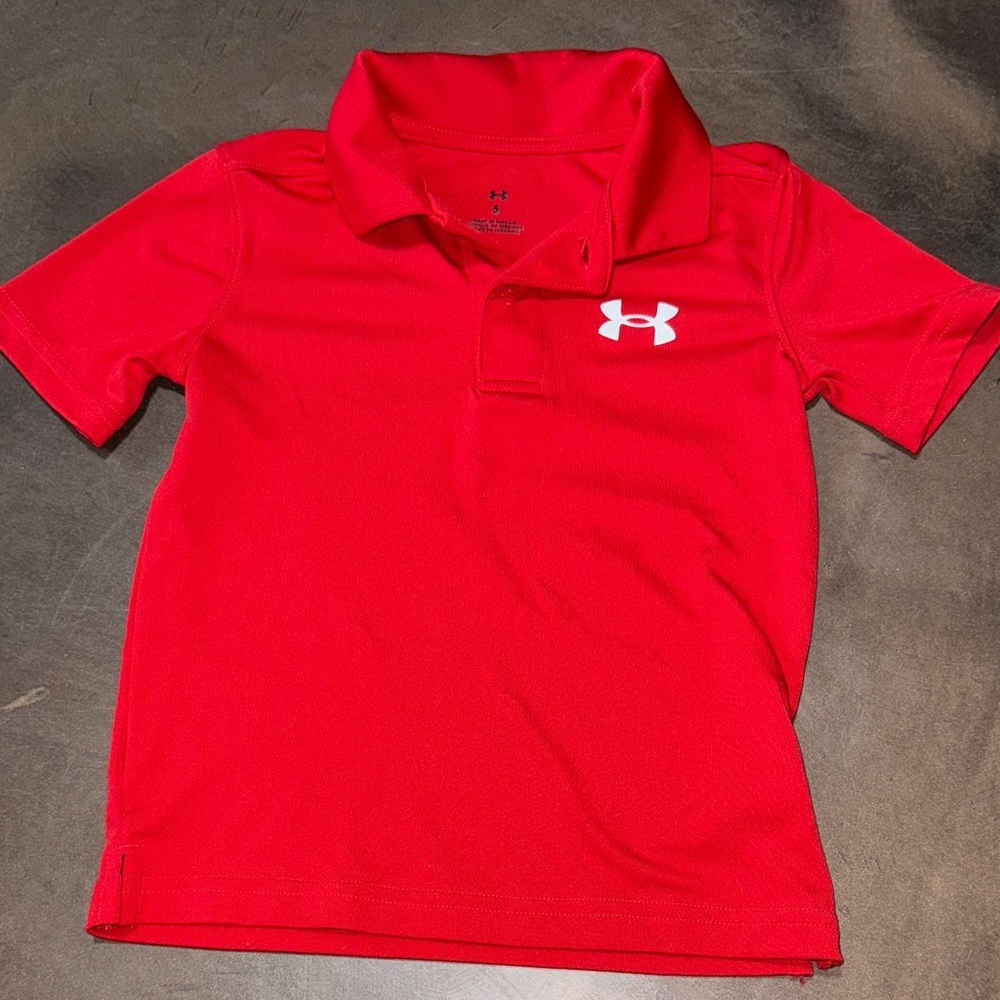 Under Armour Kids Red Polo Shirt